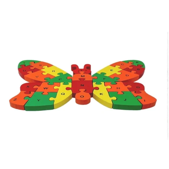 Wooden Colored Puzzle  Alphabets