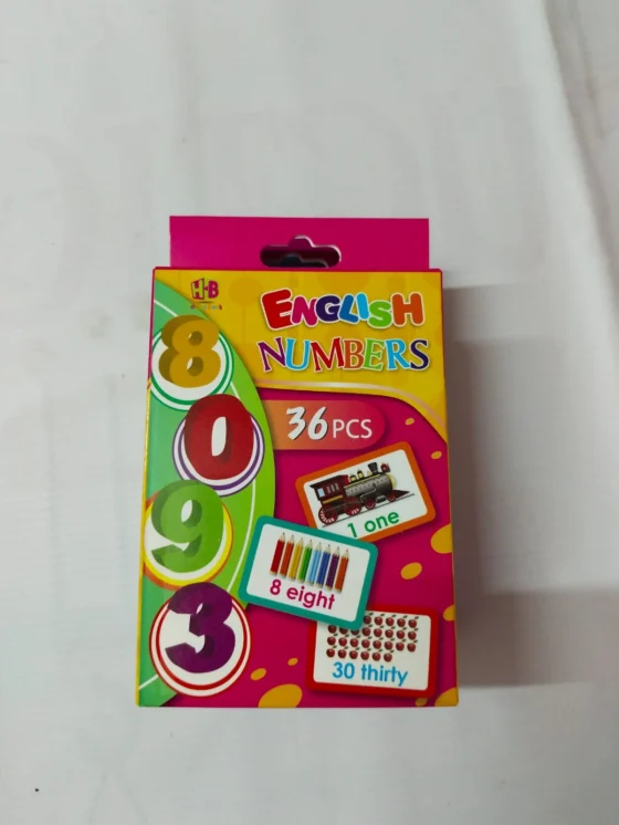 Kids Educational Flash Cards (English Numbers)