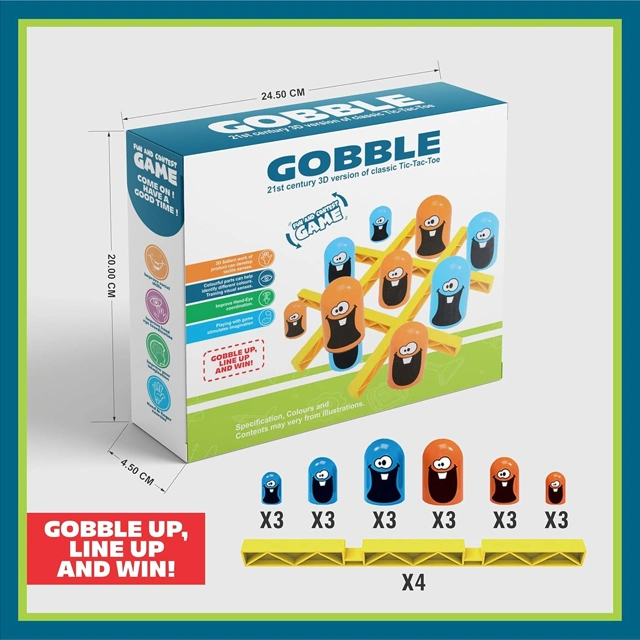 Gobble Board Game Tic-Tac-Toe Game - Image 4