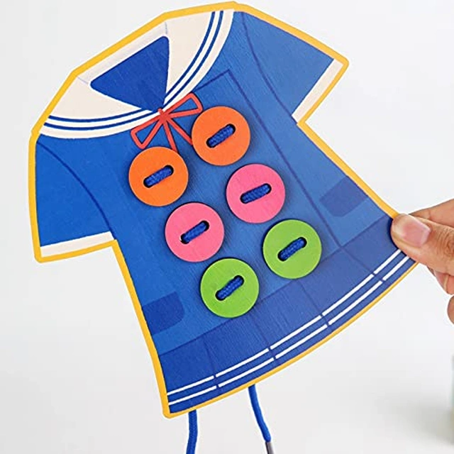 Shoe and Button Threading Toy - Image 4