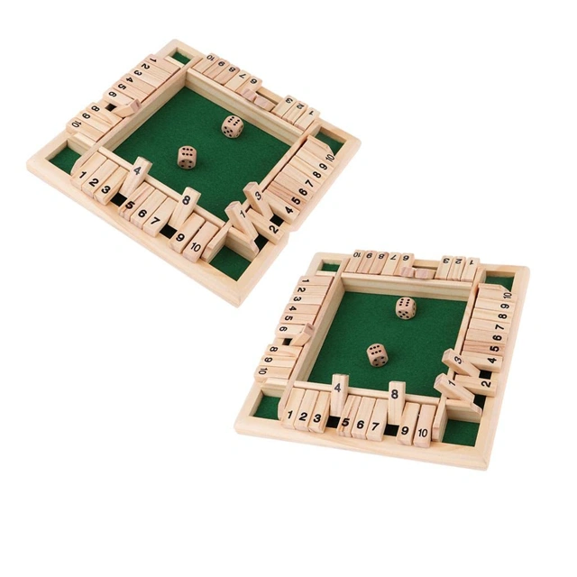 Dice Game Shut The Box Game Wooden Board Game - Image 4