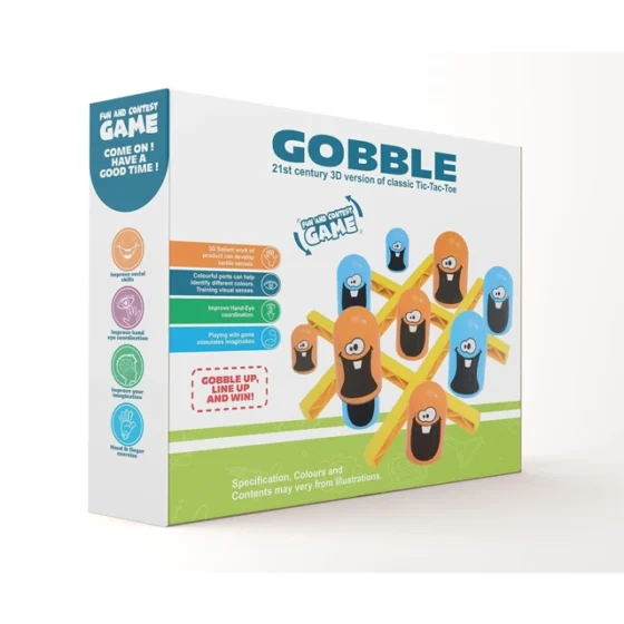 Gobble Board Game Tic-Tac-Toe Game