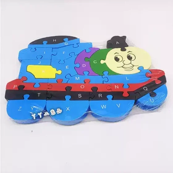 Wooden Train 3D Puzzle for Toddlers