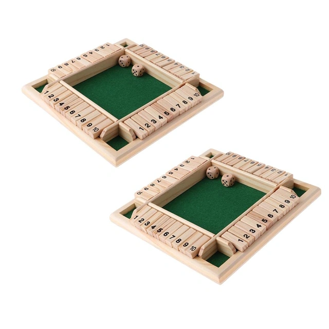 Dice Game Shut The Box Game Wooden Board Game - Image 3