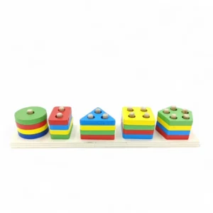 Wooden Angle Geometric Blocks (5 Shapes)