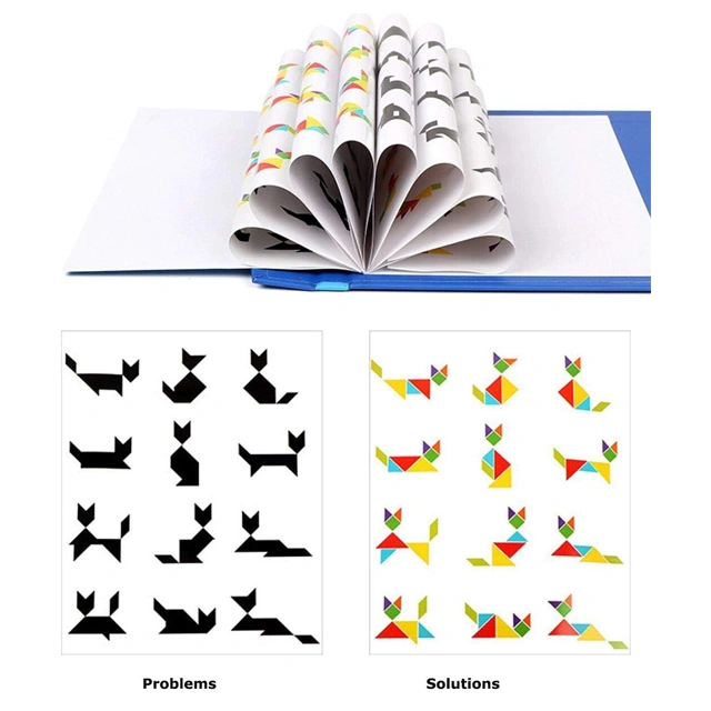 Crackles Wooden Magnetic Tangram Travel Game - Image 2