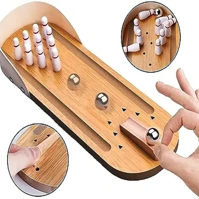 Wooden Bowling Game Set - Image 4