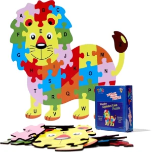 Lion Wooden Alphabet Puzzle for Kids