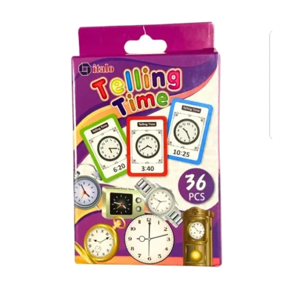 Teaching Flash Cards - 36 Pcs of Time Learning