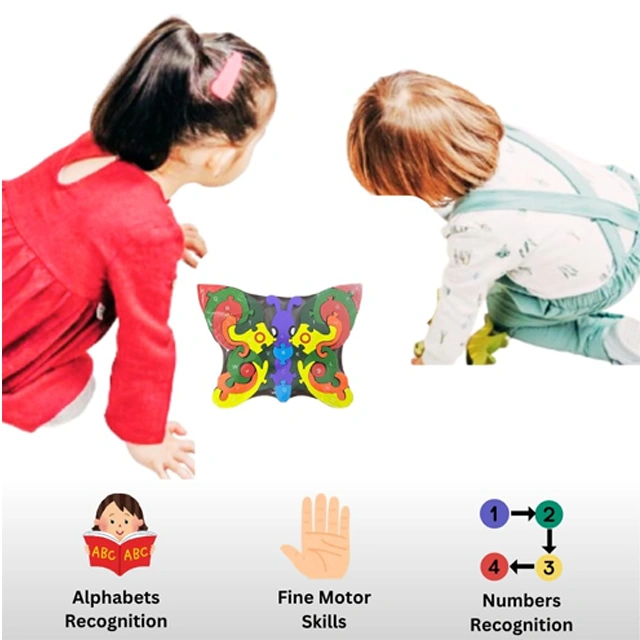 Wooden Colored Puzzle Alphabets - Image 3