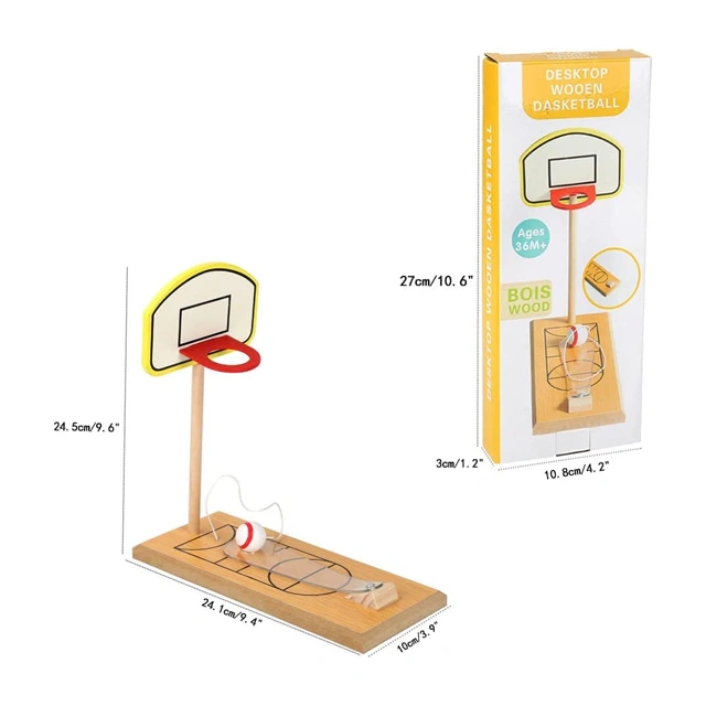 Wooden Basketball Desk Games - Image 2