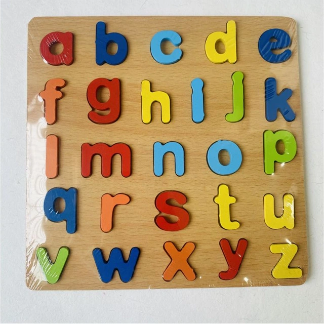 Wooden Alphabet Puzzles Numbers Count Board - Image 2