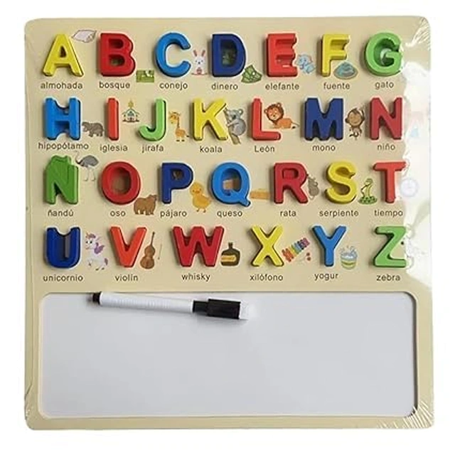 Wooden Alphabet Puzzles Board - Image 3