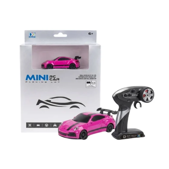 CXL Mini RC Car Parking Lot | Purple Porsche-Style Alloy RC Drift Car