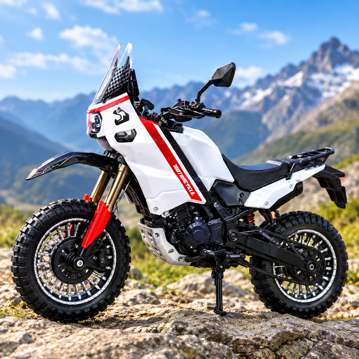 Retro Blue “Motor” Motorcycle Model