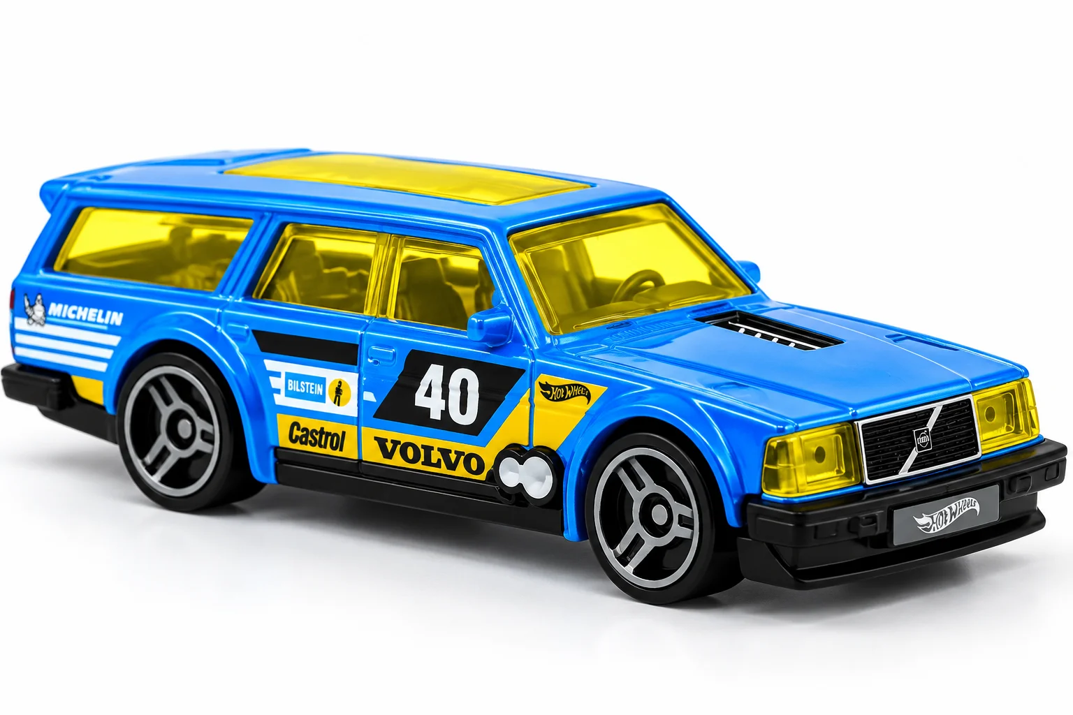 Blue Volvo Rally Wagon Hot Wheels Collectible