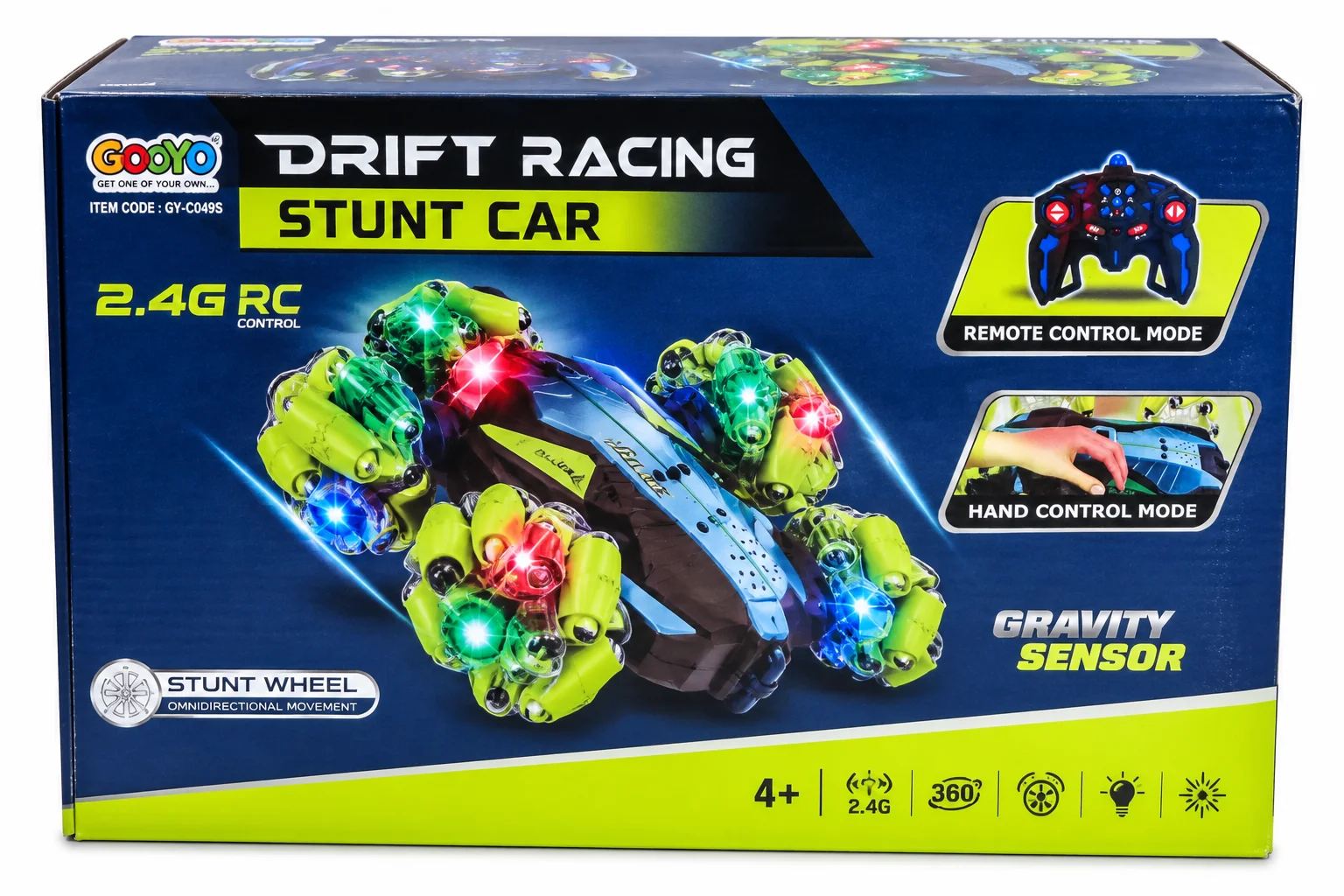 Futuristic RC Controller on Rocky Terrain