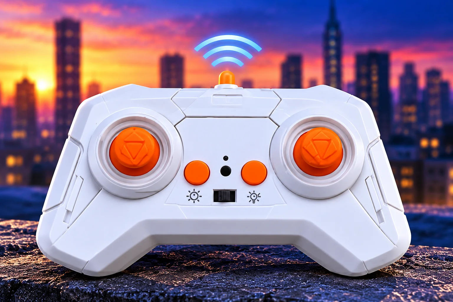 -Model red and blue RC wall climbing spider