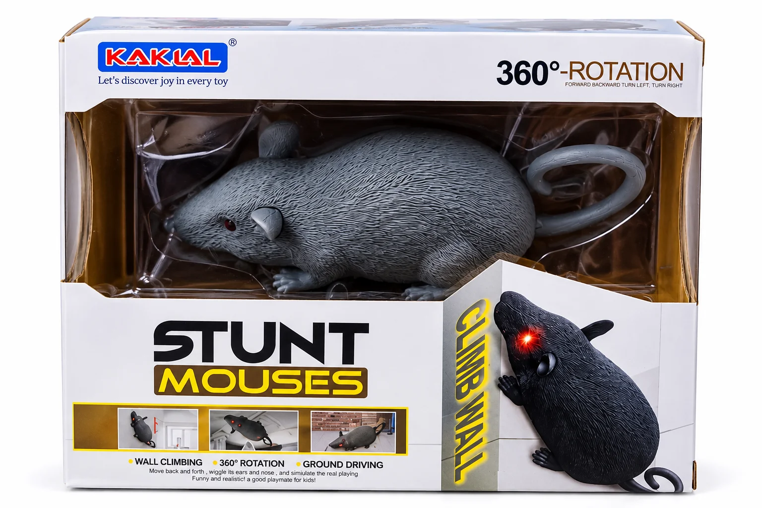 Stunt Mouse Toy Advertisement Setup