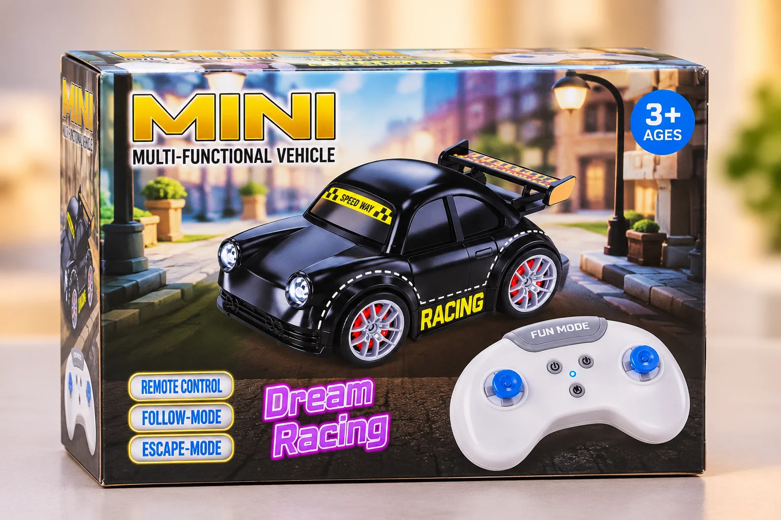 Toy Racing Car and Controller Showcase