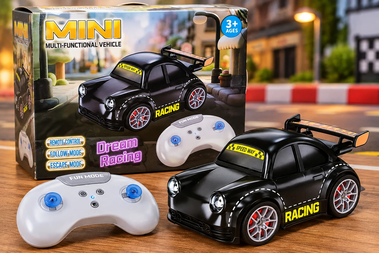 Toy Racing Car and Controller Showcase