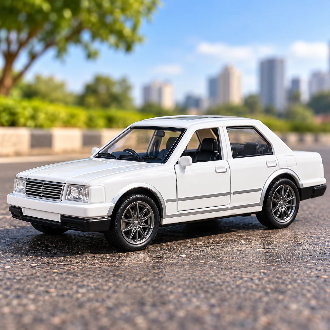 Yellow Die-Cast Sedan Toy Box