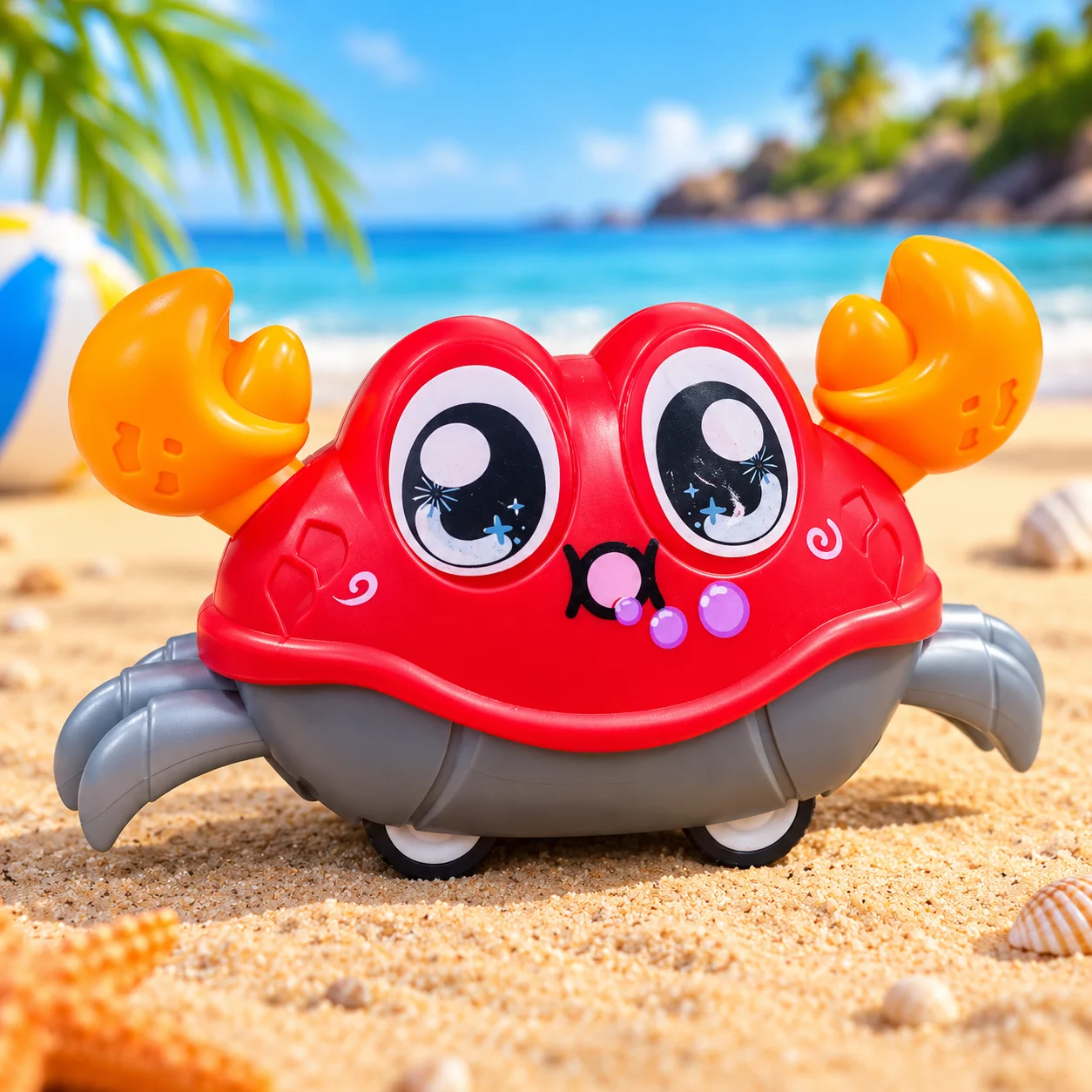Cheerful Blue Crab Toy Adventure