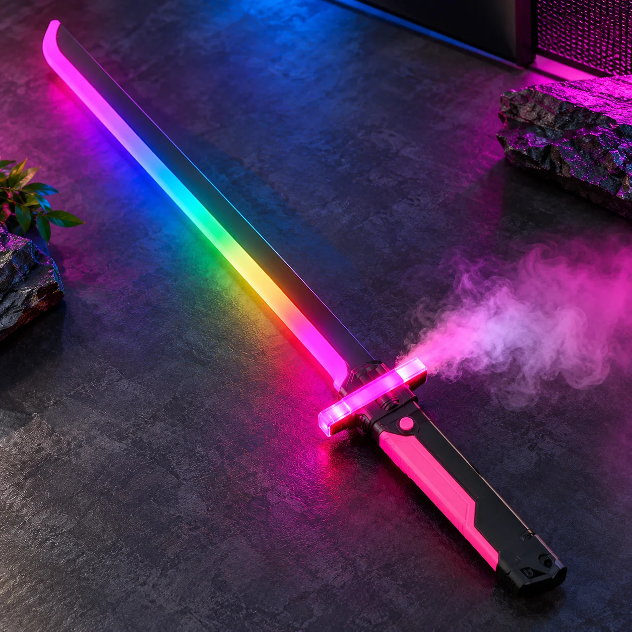 Rainbow LED Toy Sword in Neon Mist