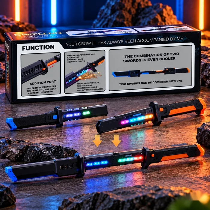Neon Dazzling Sword Toy Display